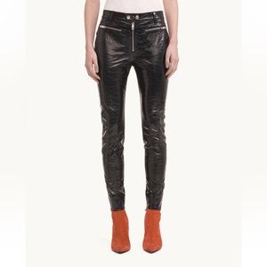 Rag & Bone Ryder Crinkled Leather Pants